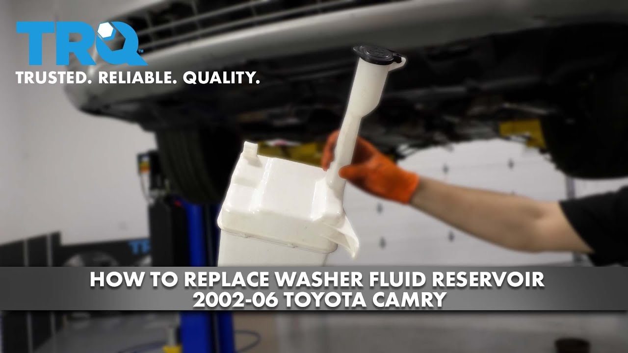 How to replace Washer Fluid Reservoir 2002-06 Toyota Camry - YouTube