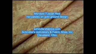 Paisley Pattern Mondavi color Tuscan Red