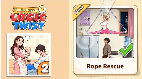 Brain Puzzle 2: Logic Twist Level 87 | rope rescue Gameplay