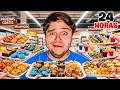 SOBREVIVIENDO 24 HORAS con PRUEBAS de COMIDA GRATIS 😱 thumbnail