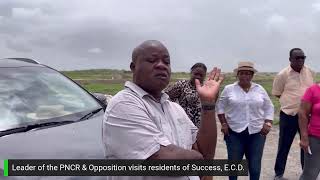 Leader of the PNCR & Opposition visits residents of Success, E.C.D  May 14, 2024