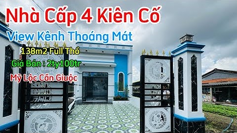 Nhà Cấp 4 View Kênh Xây Dựng Kiên Cố Tặng Full Nội Thất Cơ Bản Mỹ Lộc Cần Giuộc Long An