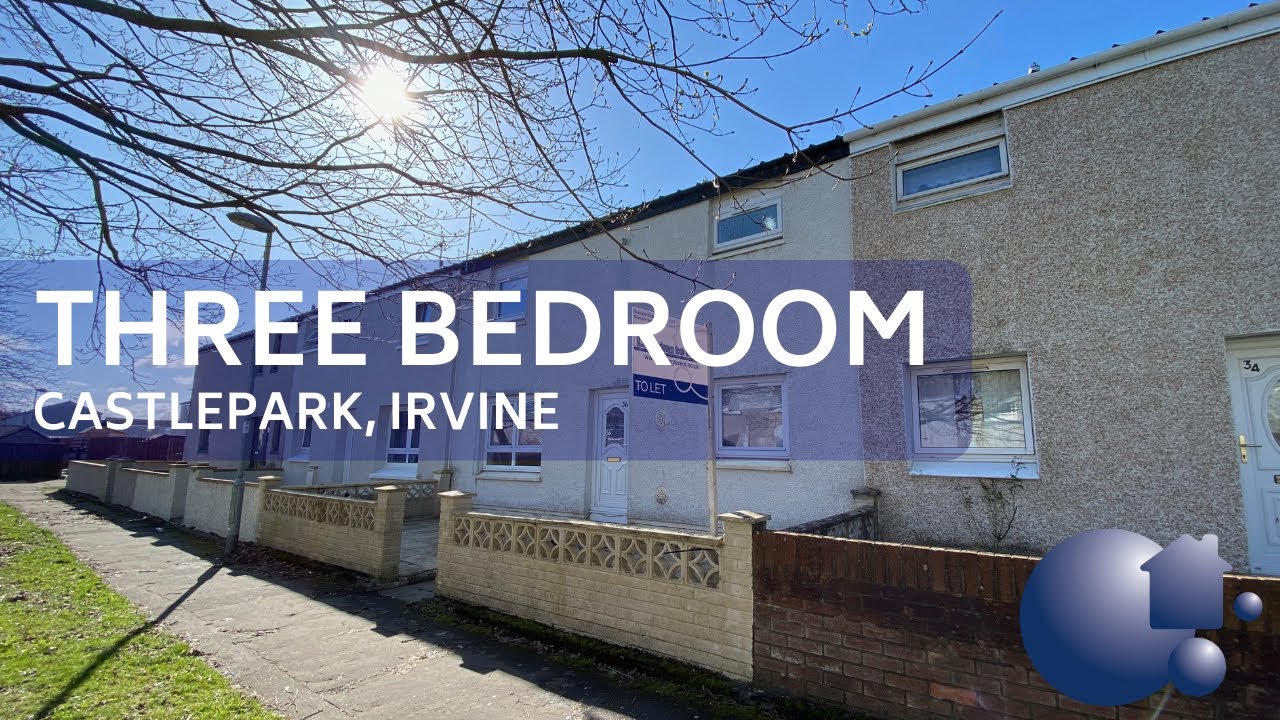 3 Bedroom Mid Terrace To Let Carron Place, Castlepark, Irvine, KA12 9ND
