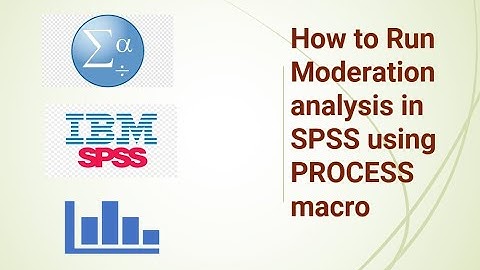 How to Run Moderation Analysis in SPSS using Process Macro
