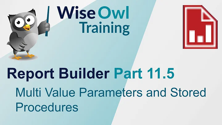 SSRS Report Builder Part 11.5 - Multi Value Parameters and Stored Procedures