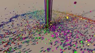 9000 Cubes in Cinema 4D physics test C4D part1