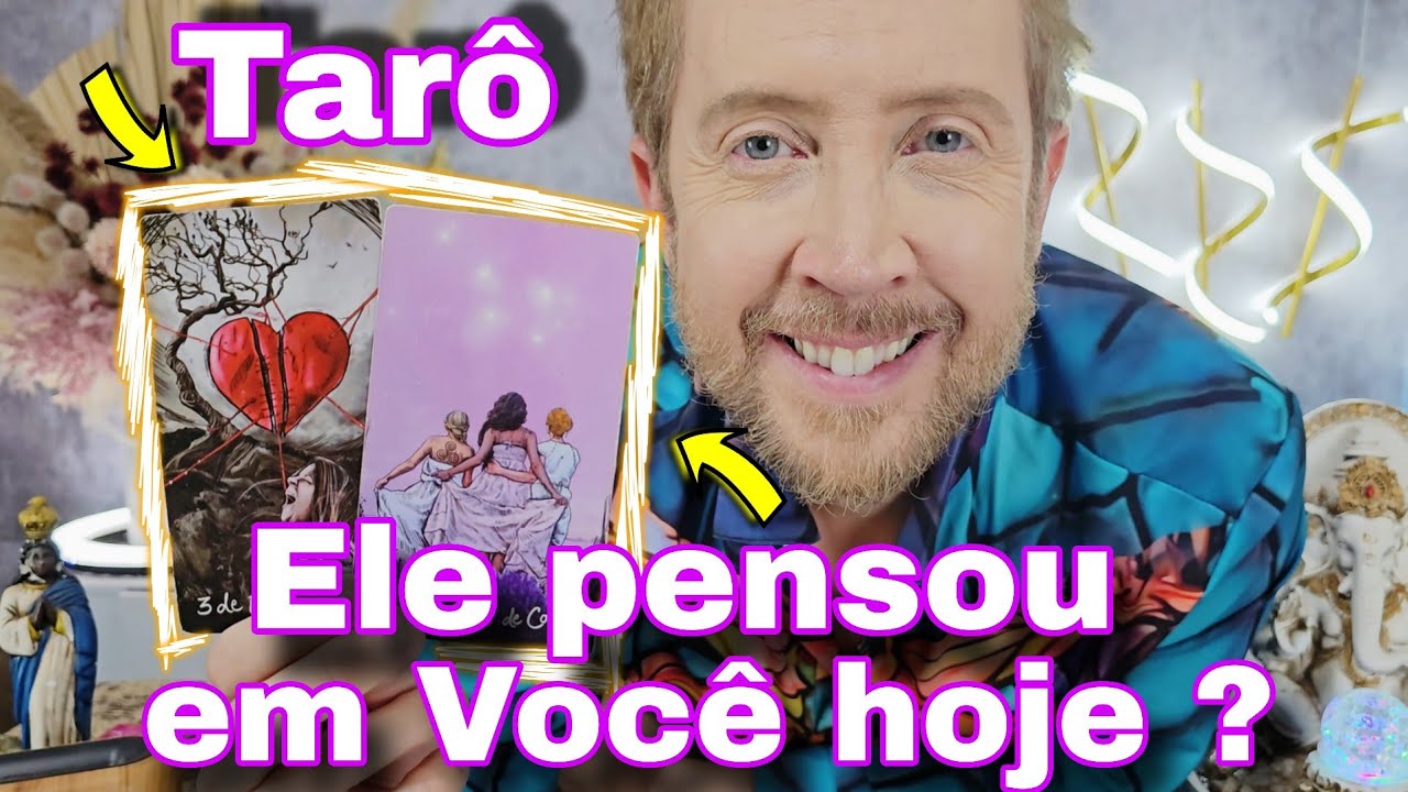 ELE PENSOU EM VOCÊ HOJE ? O QUE PENSOU ? Tarô de hoje,rei do oráculo hoje,bubatarohoje,elepensaemmim