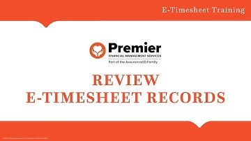 Review E-Timesheet Records | E-TIMESHEET TRAINING