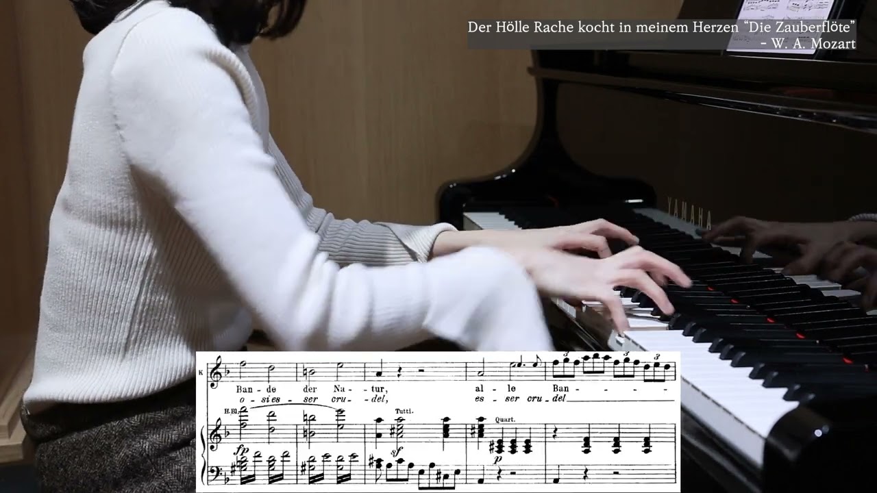 Der Hölle Rache kocht in meinem Herzen “Die Zauberflöte”- W. A. Mozart/마술피리/piano accompaniment/밤의여왕
