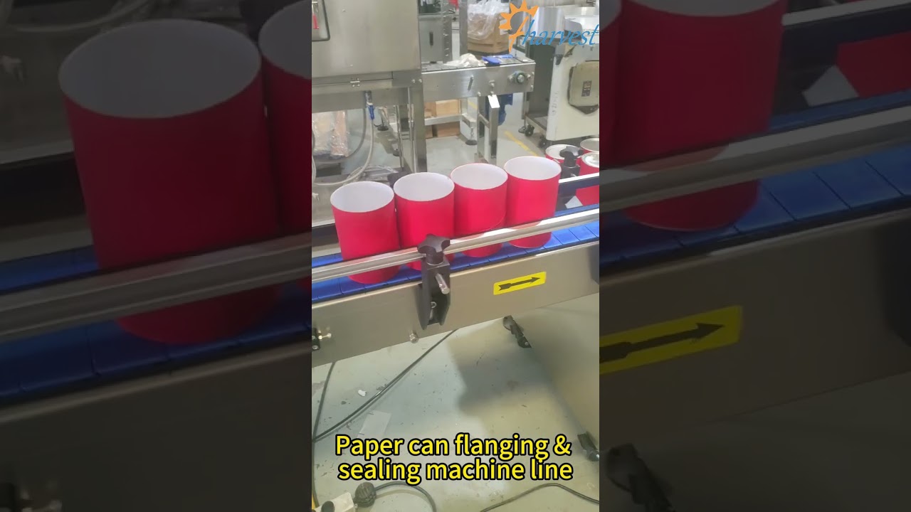 Paper Tube Flanging Sealing Machine ,Automatic Paper Can Flanger Seamer Machine