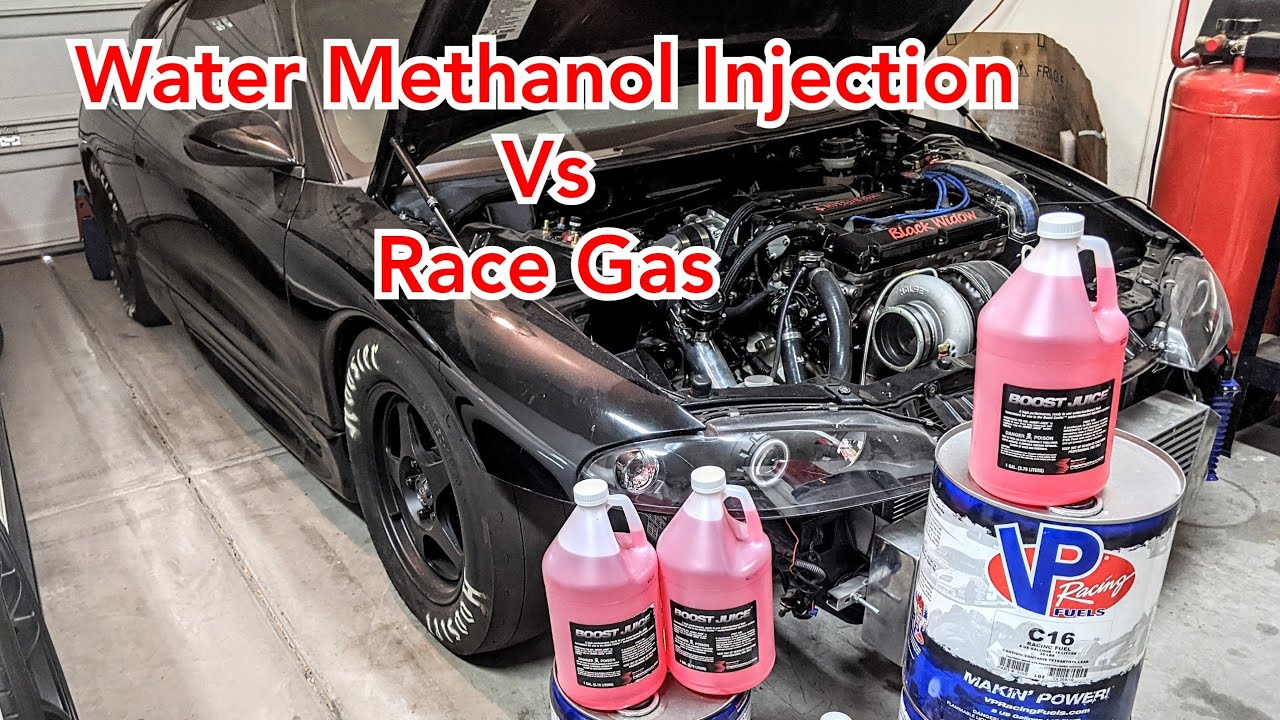 RACE GAS C16 vs WATER METHANOL INJECTION on my Mitsubishi Eclipse YouTube