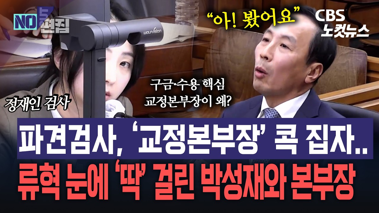 파견검사, '교정본부장' 콕 집자? 류혁 눈에 ‘딱’ 걸린 두 본부장...박성재, 그들과 ‘뭘’ 논의했나