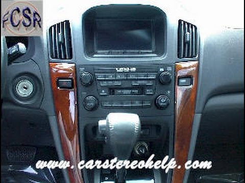Lexus RX300 Car Radio Removal