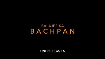 BALAJEE KA BACHPAN  KG HINDI