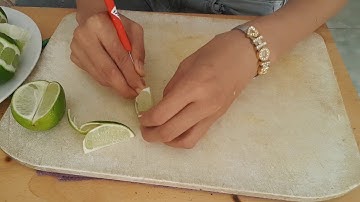 Hướng dẫn cắt tỉa chanh trang trí thức uống