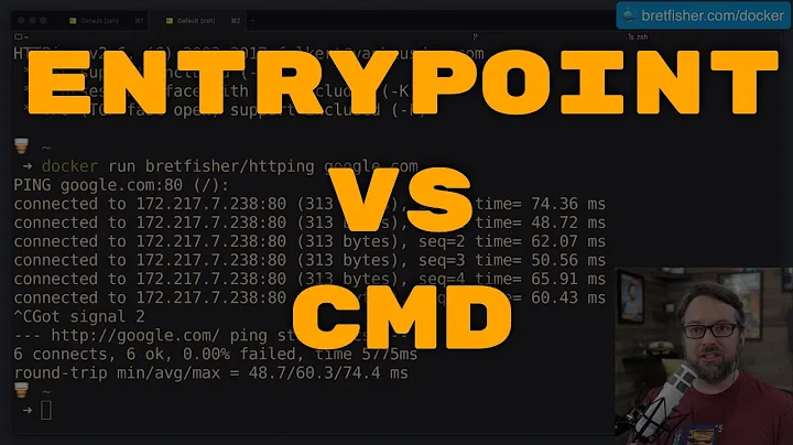 ENTRYPOINT vs. CMD, what's the difference in Dockerfiles