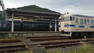 特急かもめ　415系　肥前山口駅