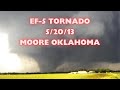 Violent EF5 Moore Oklahoma Wedge Tornado Birth to Finish May 20, 2013