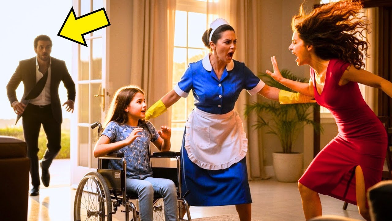 MILIONÁRIO CHEGA EM CASA SEM AVISAR…E FLAGRA A NOVA FAXINEIRA DEFENDENDO SUA FILHA DA MADRASTA CRUEL