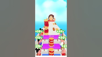 All levels Gameplay | NOOB vs PRO vs HACKER in Pancake Run | Satisfying Videos #Shorts