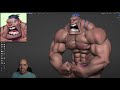 Mad guy sculpting in Blender for idk how long this time honestly