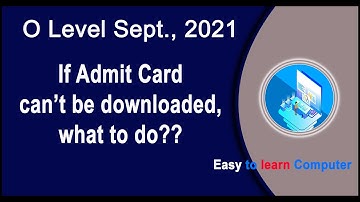 O LEVEL ADMIT CARD NOT DECLARED FOR THIS EXAM. INVALID APPLICATION NO. OR DATE OF BIRTH OR EXAM NAME