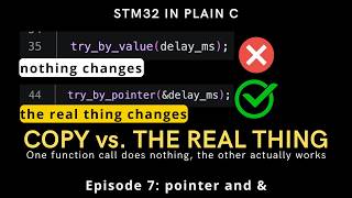 Why One Function Call Does Nothing (and the Other Actually Works) | Pointers | STM32 in Plain C