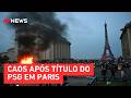 Festa do título do PSG termina com um morto, 416 presos e confrontos em Paris