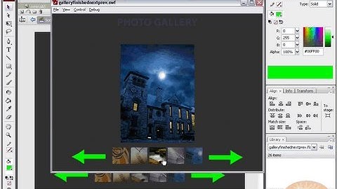 Next/Prev Buttons for Photo Gallery: Flash Tutorial