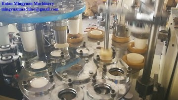 Ultrasonic heater paper cup machine testing for Russia client