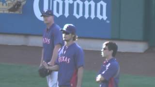 Yu Darvish During Batting Practice at Angels vs Rangers in Anaheim