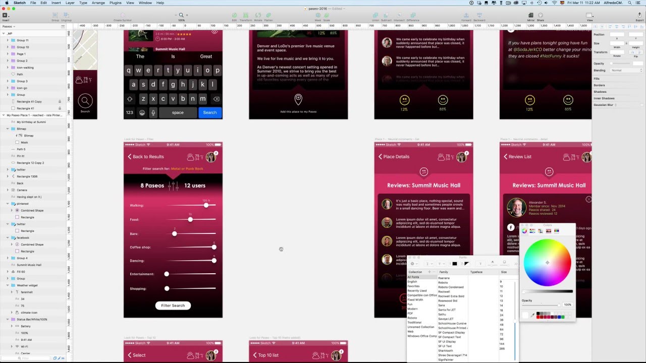 Ui Design For A Web App Using Sketch 3 Youtube