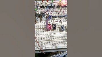 Zero to seven counter 7490 test