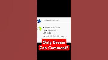 Only Dream Can Comment On This Video EXPLAINED!