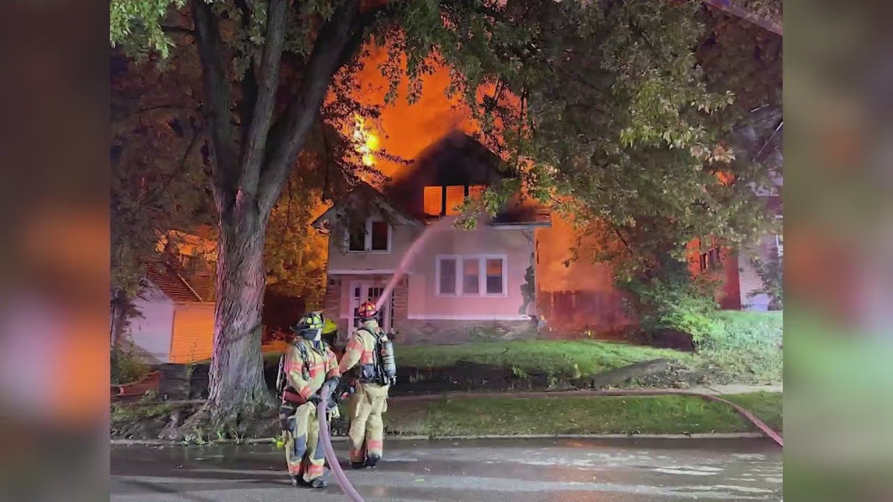 Rockford house declared total loss, demolished after fire - YouTube