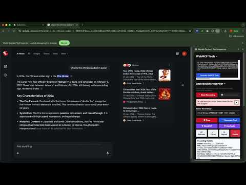 Web App Testing Automation Using a Chrome Extension and Chrome DevTools MCP