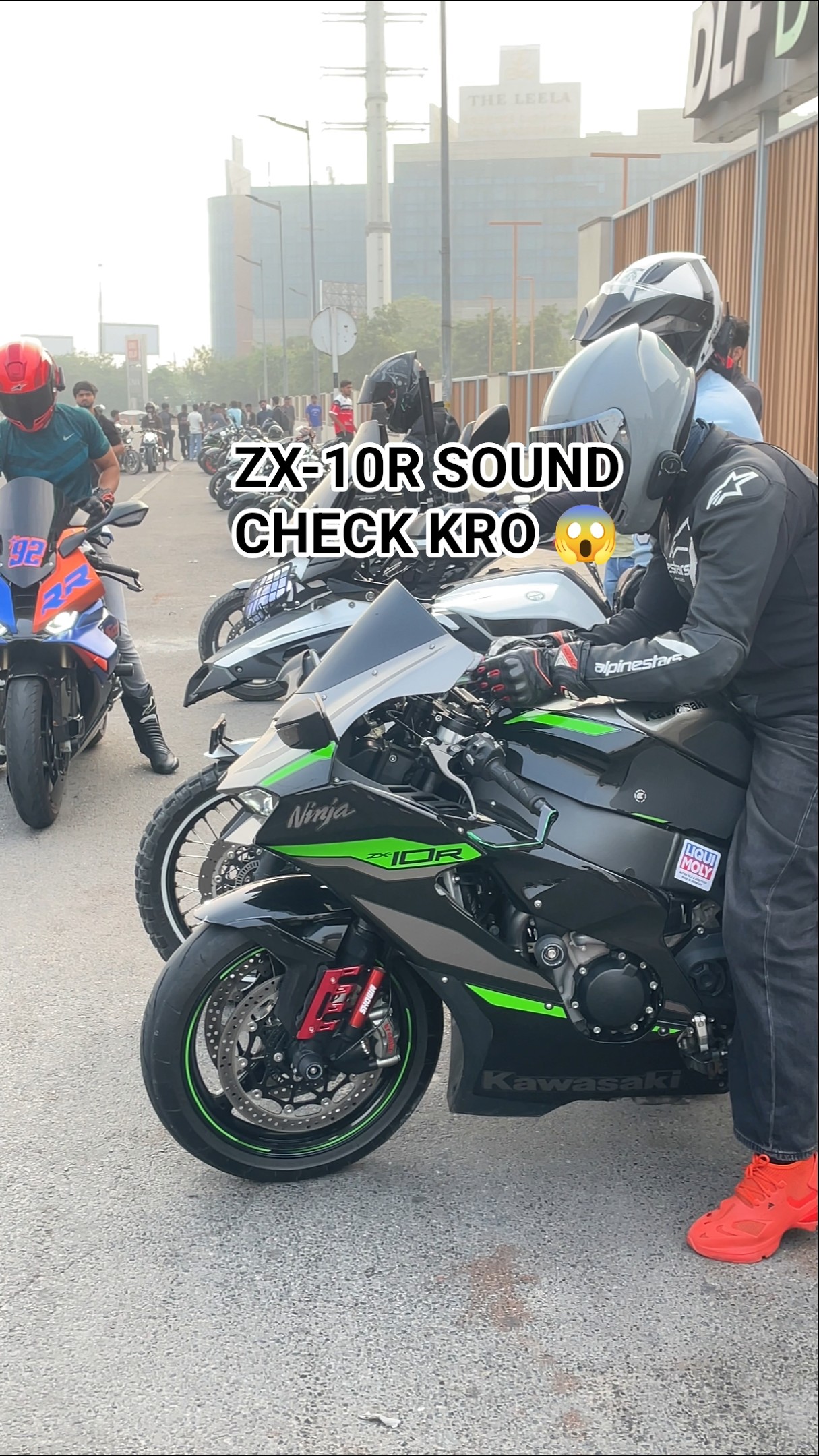 Sunday ride lineup ☠️ #hayabusa #kawasaki10r #ninjazx14r #zx10r