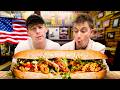 Brits try the most famous sandwich in new orleans