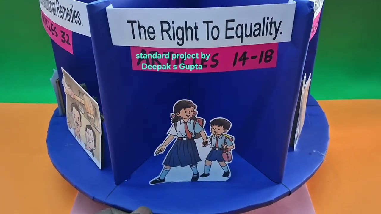 Fundamental rights working model #fundamentalrights #sst #tlmmaking #tlmideas 