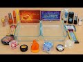 Fire vs Ice - Mixing Makeup Eyeshadow Into Slime ASMR 382 Satisfying Slime Video