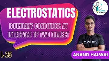 Boundary Conditions At Interface of Two Dialect | L25 | Electrostatics | Exam Physics | Anand Halwai
