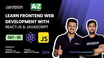[LIVE] DAY 05 - Learn Frontend Web Development with React.JS & JavaScript | COMPLETE in 7 - Days