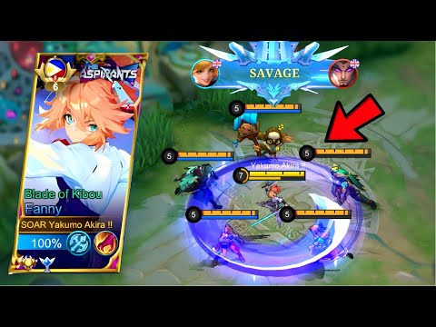 FANNY 3MINUTES SAVAGE IN MYTHICAL GLORY! -MLBB