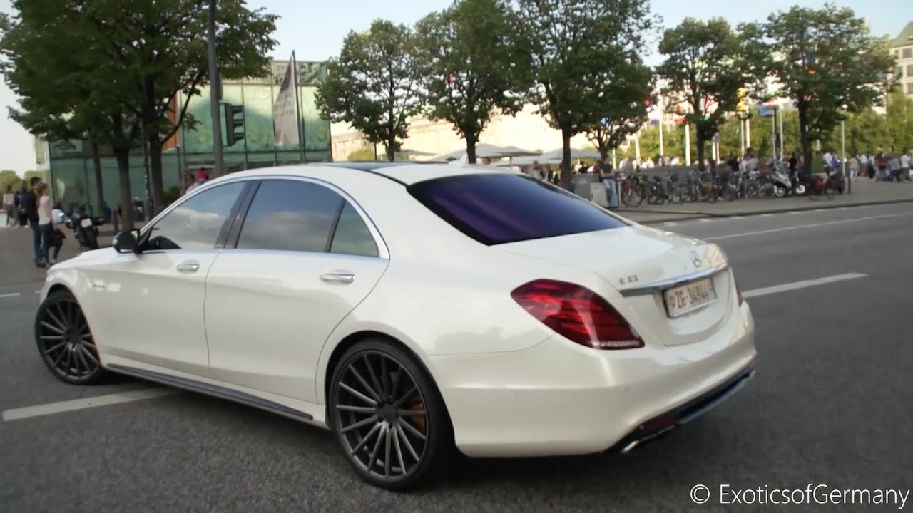 Noisy Mercedes S63 AMG with HMS Exhaust - Loud Sounds! - YouTube