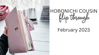 Hobonichi Cousin Flip Through ~ February 2023