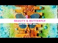 Beauty &amp; Butterfly | Mixed Media Art | ArtfoliobyIndu