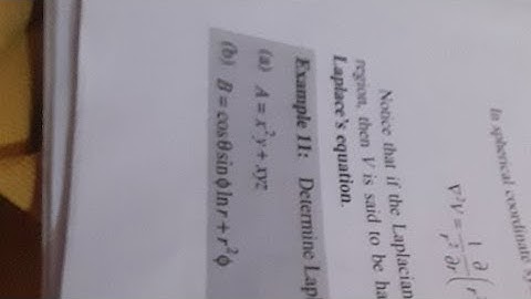 Numerical Solved Example of Laplacian Of Scalar#