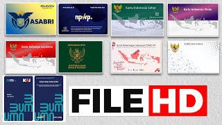 Template ID Card Gratis. Gambar HD KArtu Vaksin, Kartu Keluarga , Kartu KIS JKN BPJS, Kartu Nikah