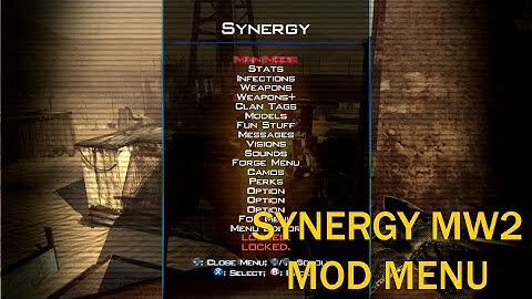 MW2 Mod Menu "Synergy" Preview (AMAZING!)