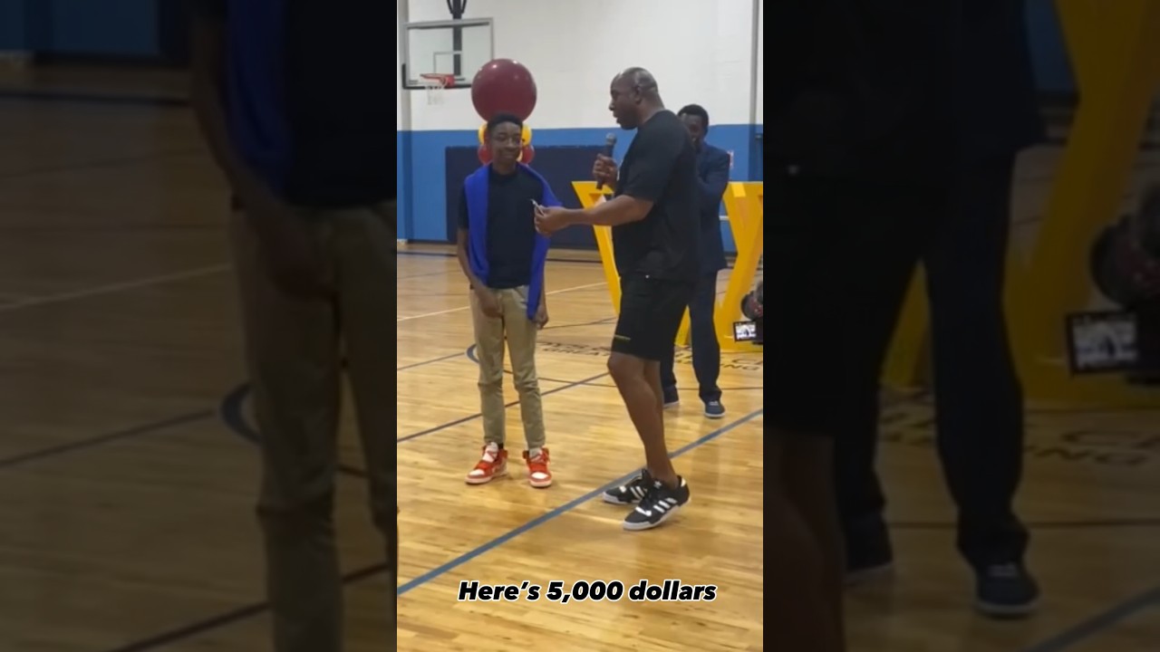 Magic Johnson surprises young man with $5k bank account